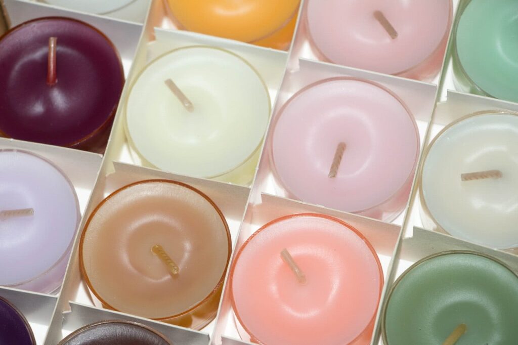 Coloured Soy Candles In Box